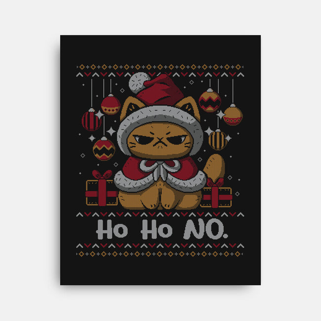 Ho Ho No Christmas-None-Stretched-Canvas-xMorfina