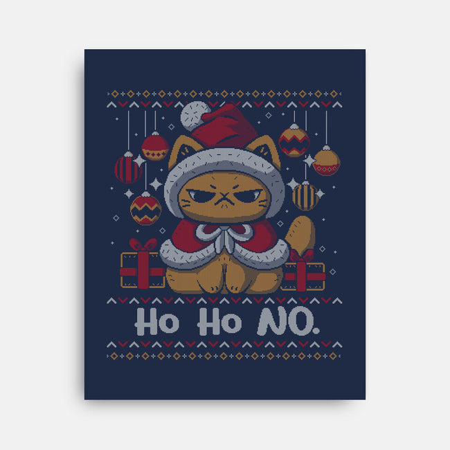 Ho Ho No Christmas-None-Stretched-Canvas-xMorfina