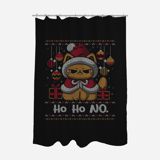 Ho Ho No Christmas-None-Polyester-Shower Curtain-xMorfina