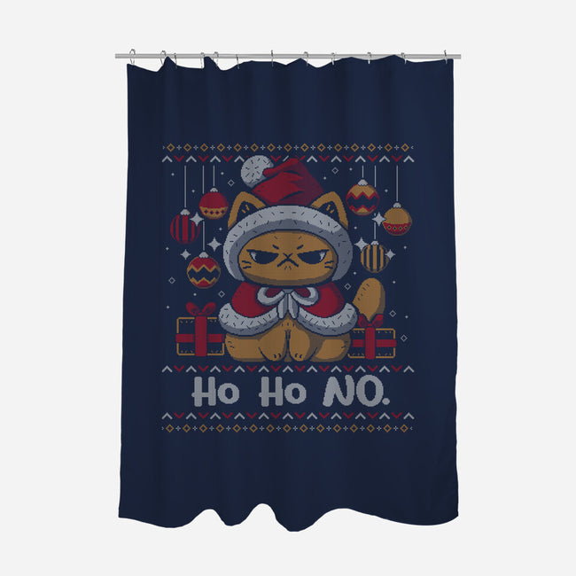 Ho Ho No Christmas-None-Polyester-Shower Curtain-xMorfina
