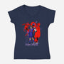 Dark Shrine-Womens-V-Neck-Tee-heydale