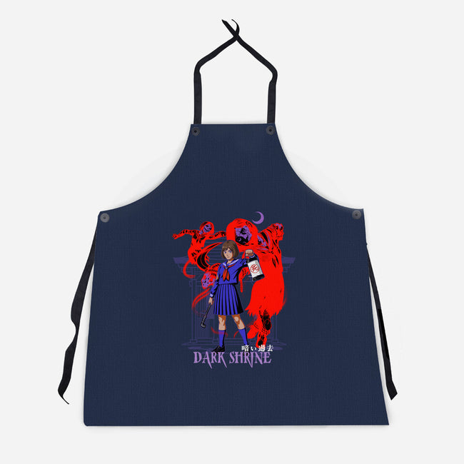 Dark Shrine-Unisex-Kitchen-Apron-heydale