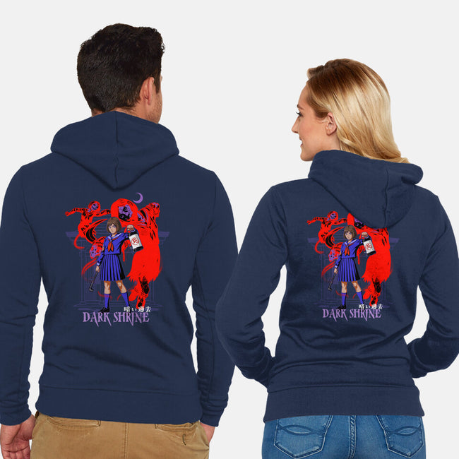 Dark Shrine-Unisex-Zip-Up-Sweatshirt-heydale