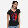 Dark Shrine-Womens-V-Neck-Tee-heydale