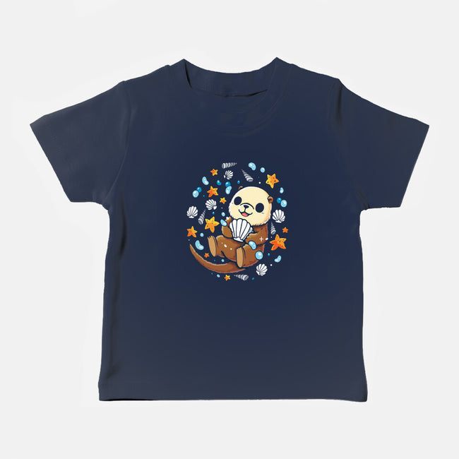 Sea Otter-Baby-Basic-Tee-Vallina84
