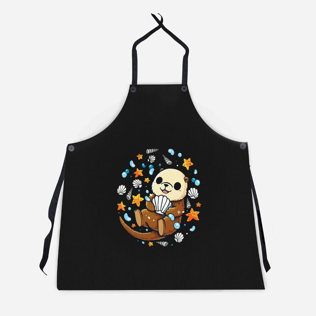 Sea Otter-Unisex-Kitchen-Apron-Vallina84