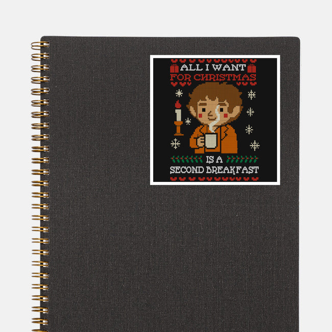 Second Breakfast Christmas-None-Glossy-Sticker-fanfabio