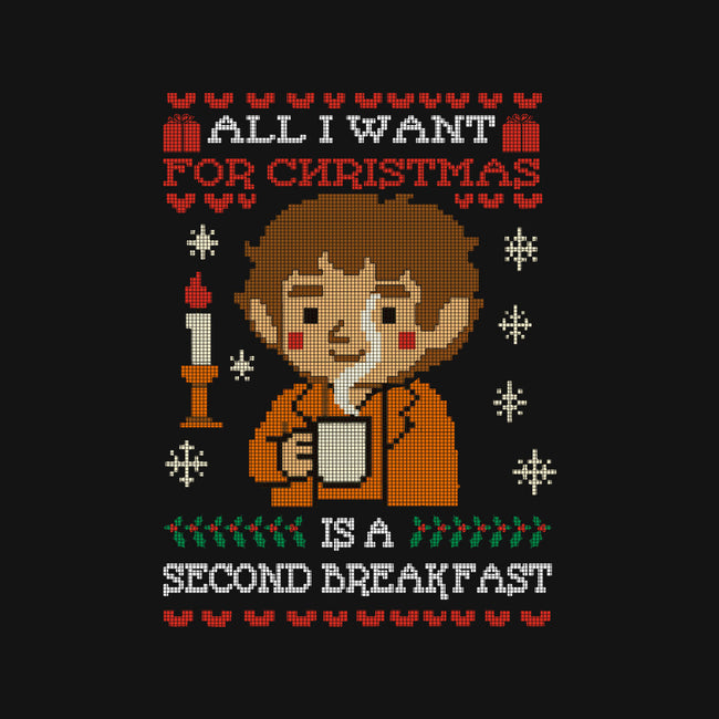 Second Breakfast Christmas-Unisex-Pullover-Sweatshirt-fanfabio