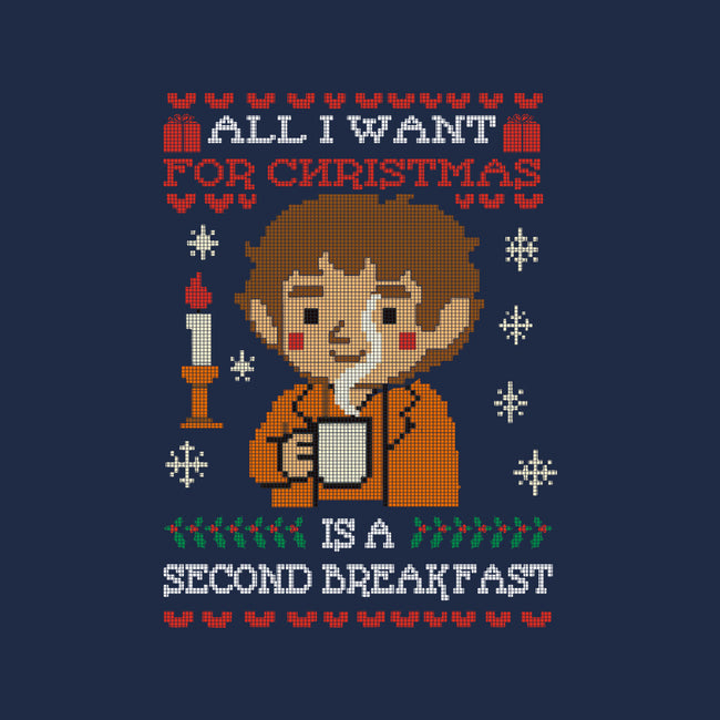 Second Breakfast Christmas-Unisex-Crew Neck-Sweatshirt-fanfabio