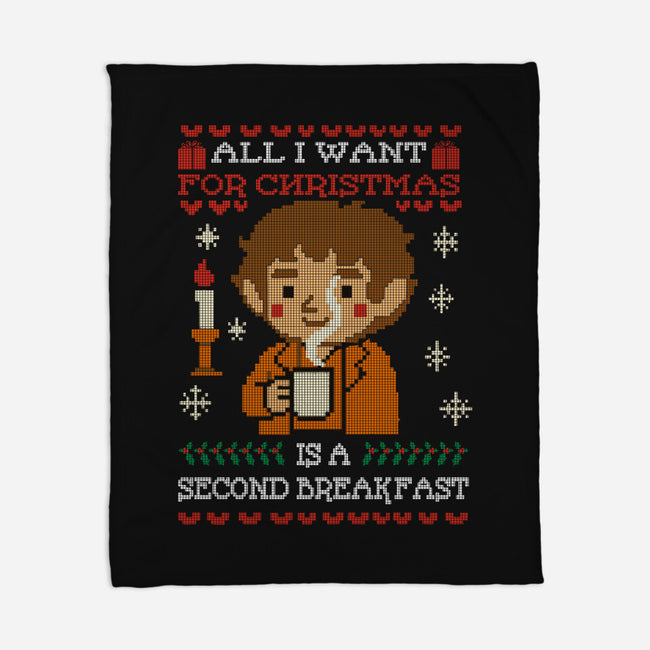 Second Breakfast Christmas-None-Fleece-Blanket-fanfabio