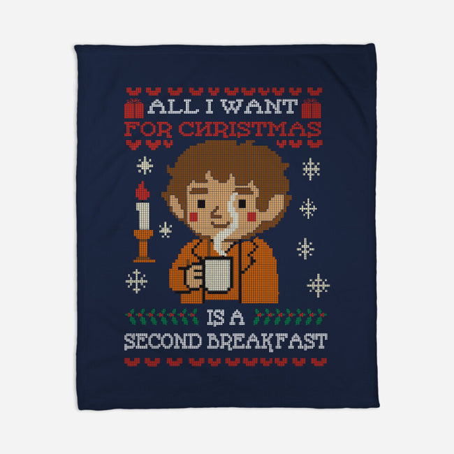 Second Breakfast Christmas-None-Fleece-Blanket-fanfabio