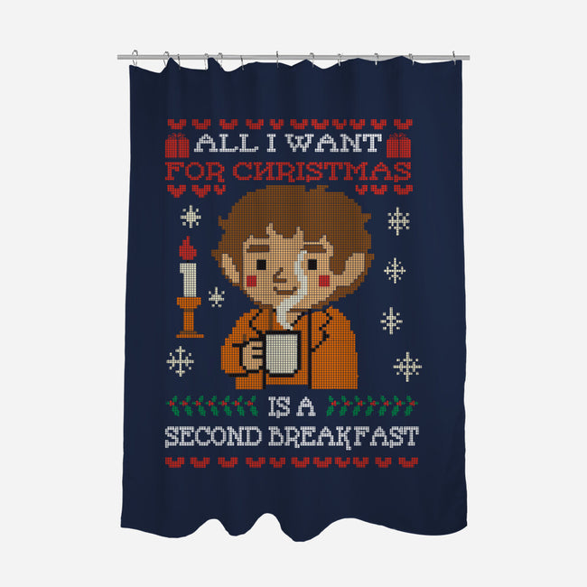 Second Breakfast Christmas-None-Polyester-Shower Curtain-fanfabio