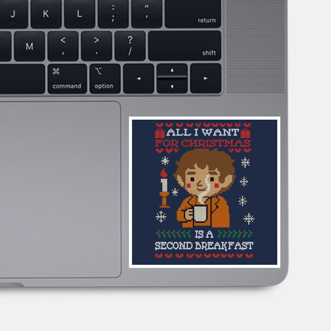 Second Breakfast Christmas-None-Glossy-Sticker-fanfabio