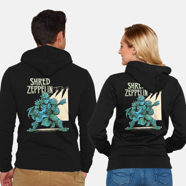 Shred Zeppelin-Unisex-Zip-Up-Sweatshirt-P1yu5h