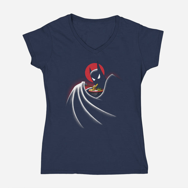 Mr. Bruce Love Ramen-Womens-V-Neck-Tee-alfbocreative