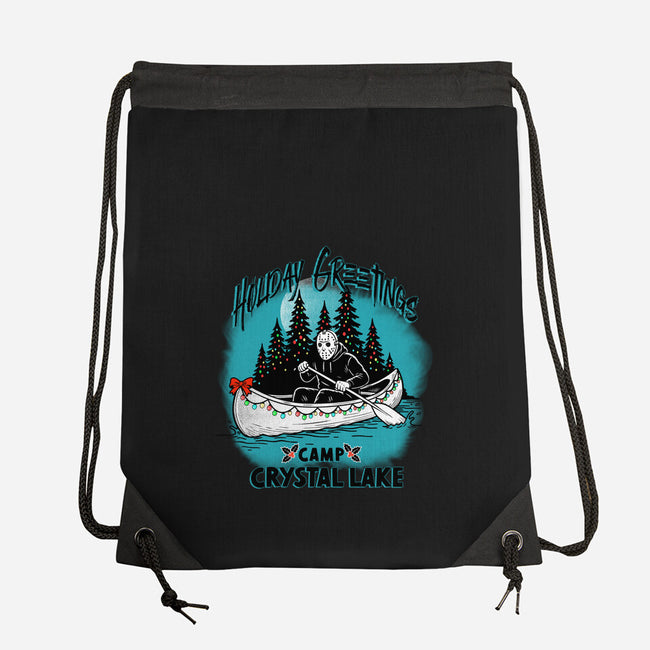 Holiday At Crystal Lake-None-Drawstring-Bag-palmstreet