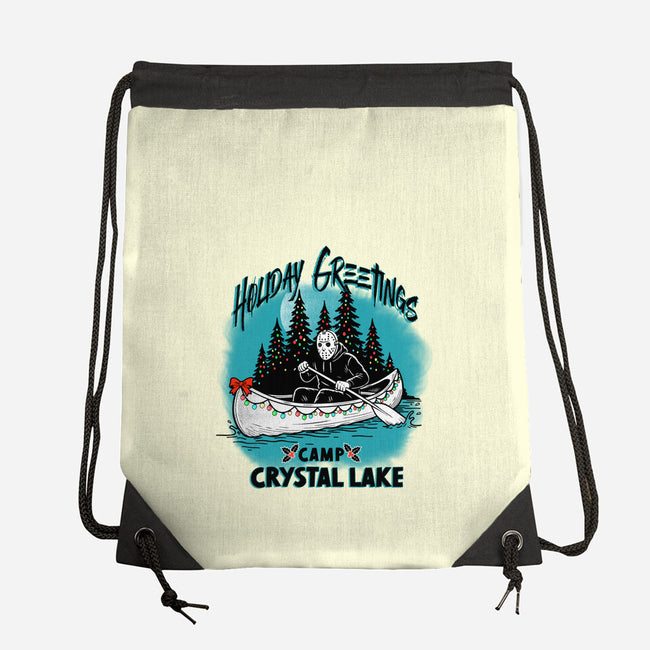 Holiday At Crystal Lake-None-Drawstring-Bag-palmstreet