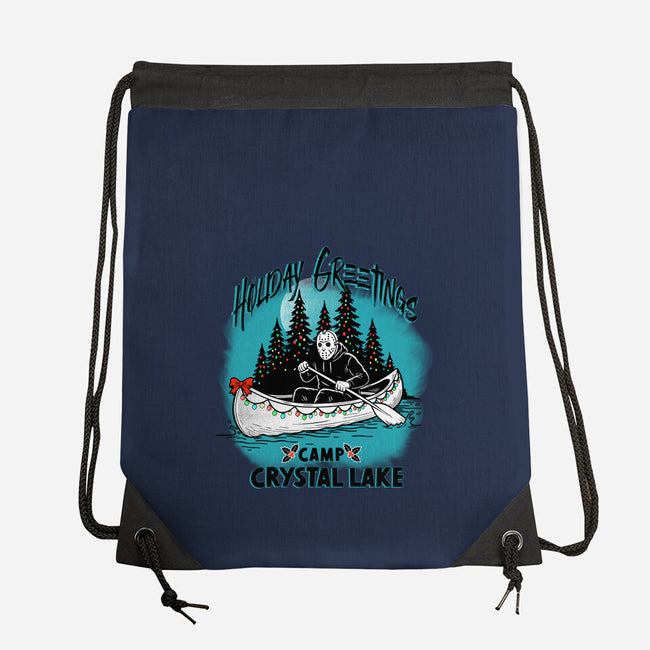 Holiday At Crystal Lake-None-Drawstring-Bag-palmstreet