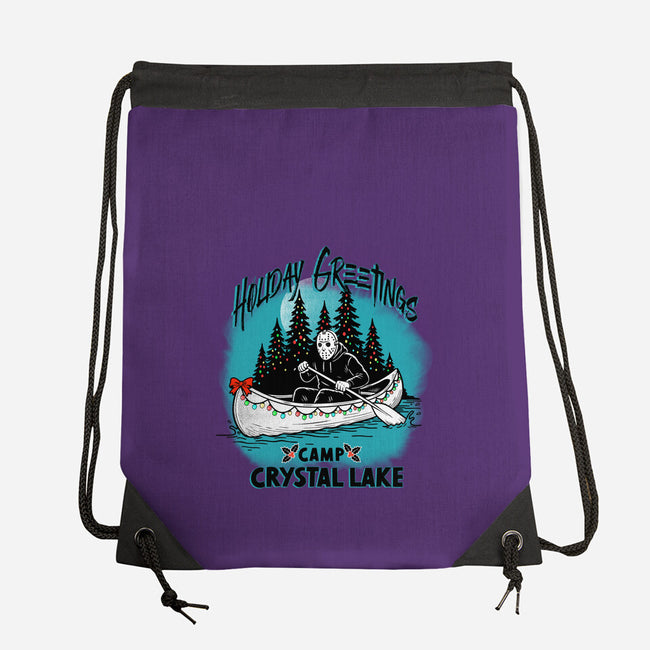 Holiday At Crystal Lake-None-Drawstring-Bag-palmstreet