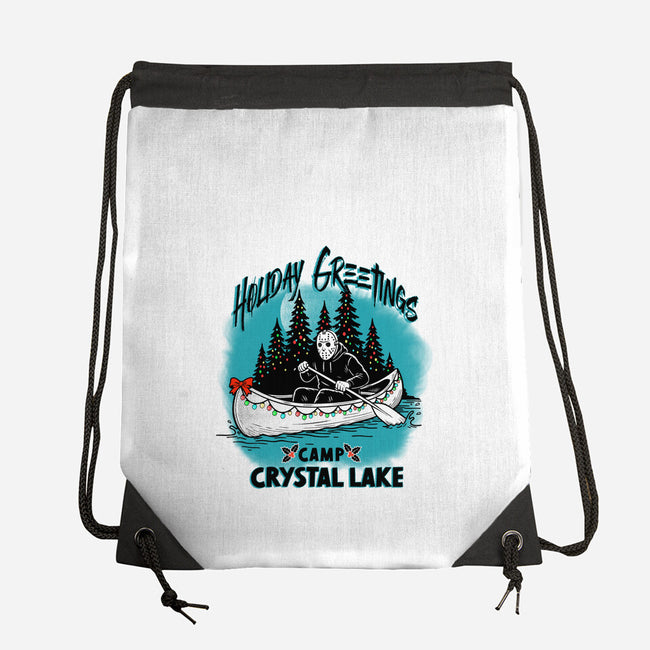 Holiday At Crystal Lake-None-Drawstring-Bag-palmstreet