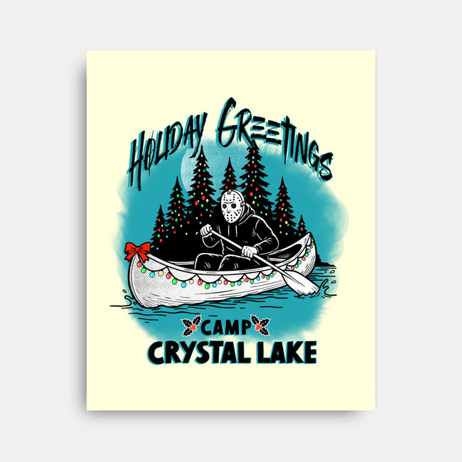 Holiday At Crystal Lake-None-Stretched-Canvas-palmstreet