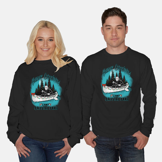 Holiday At Crystal Lake-Unisex-Crew Neck-Sweatshirt-palmstreet