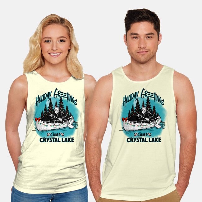 Holiday At Crystal Lake-Unisex-Basic-Tank-palmstreet