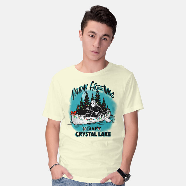 Holiday At Crystal Lake-Mens-Basic-Tee-palmstreet