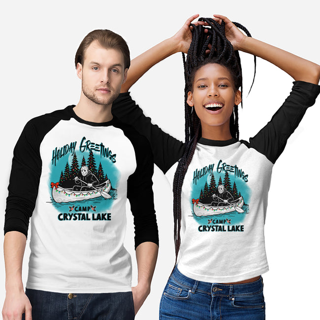 Holiday At Crystal Lake-Unisex-Baseball-Tee-palmstreet
