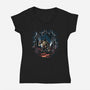 Under The Mansion-Womens-V-Neck-Tee-zascanauta