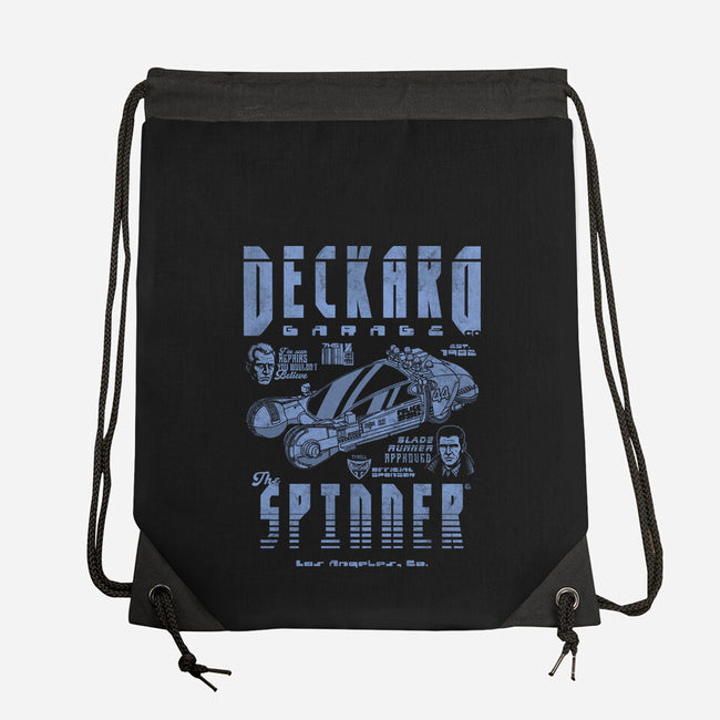 Deckard Garage-None-Drawstring-Bag-Arinesart