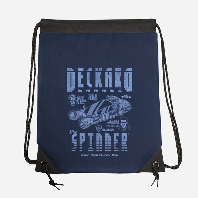 Deckard Garage-None-Drawstring-Bag-Arinesart