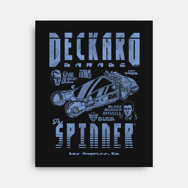 Deckard Garage-None-Stretched-Canvas-Arinesart