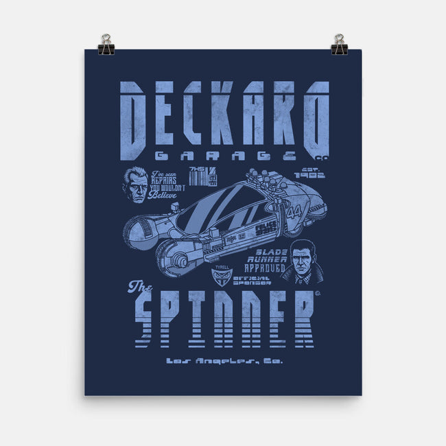 Deckard Garage-None-Matte-Poster-Arinesart