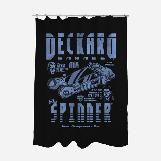 Deckard Garage-None-Polyester-Shower Curtain-Arinesart
