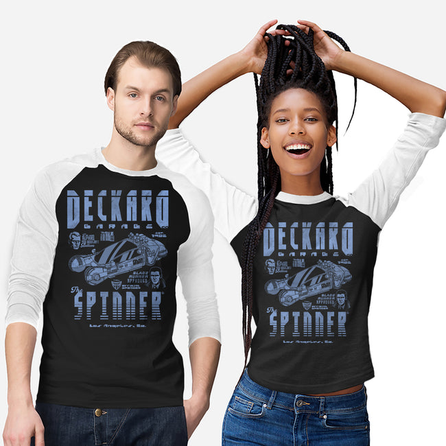 Deckard Garage-Unisex-Baseball-Tee-Arinesart