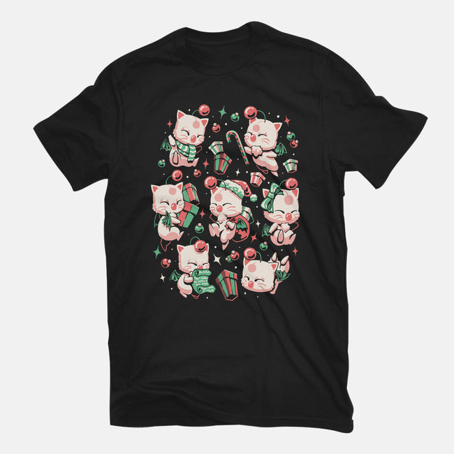 Merry Moogmas-Womens-Fitted-Tee-eduely