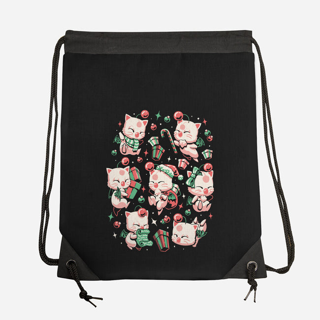 Merry Moogmas-None-Drawstring-Bag-eduely