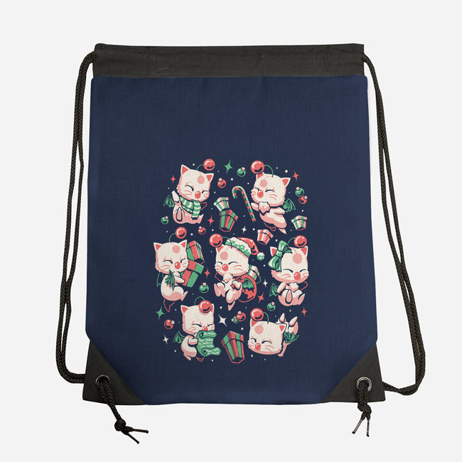 Merry Moogmas-None-Drawstring-Bag-eduely