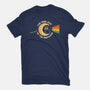 The Dark Side Of The Meowoon-Womens-Fitted-Tee-erion_designs