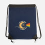 The Dark Side Of The Meowoon-None-Drawstring-Bag-erion_designs