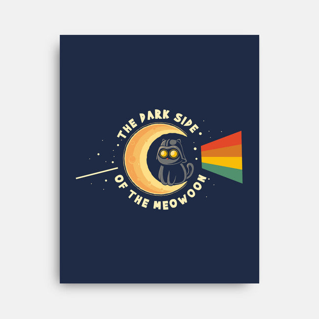 The Dark Side Of The Meowoon-None-Stretched-Canvas-erion_designs