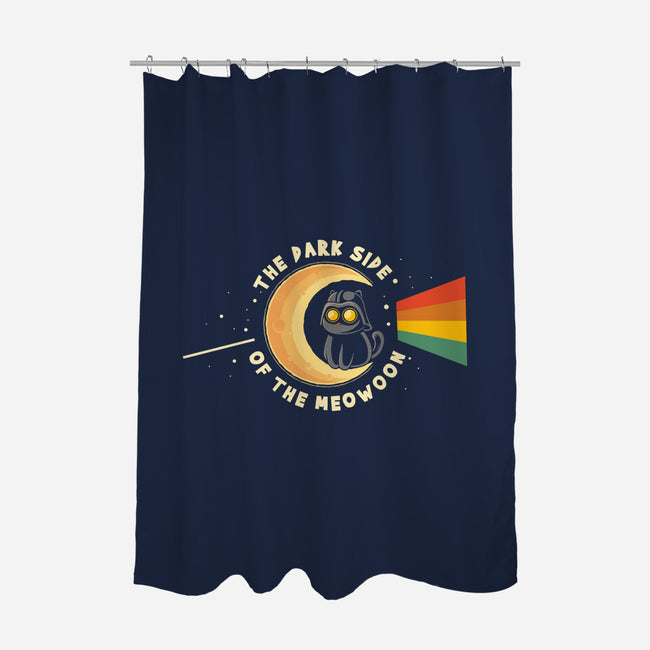 The Dark Side Of The Meowoon-None-Polyester-Shower Curtain-erion_designs