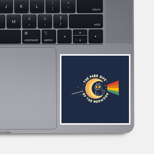 The Dark Side Of The Meowoon-None-Glossy-Sticker-erion_designs