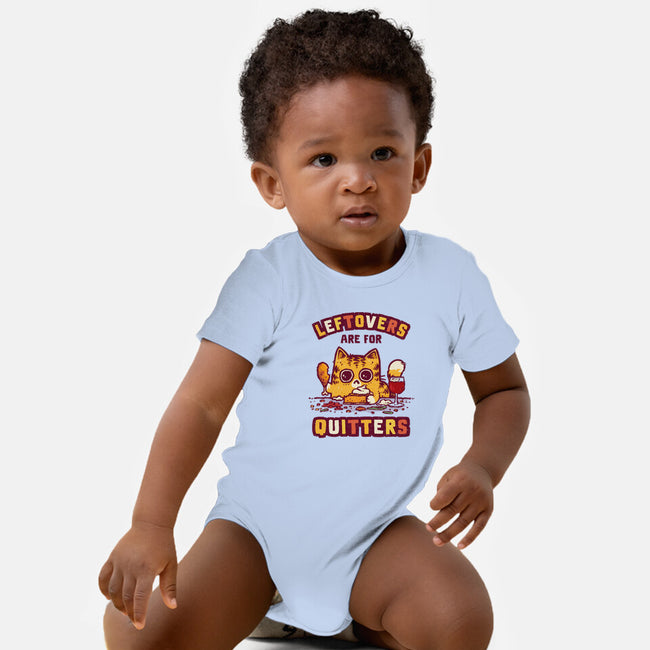 Leftovers Are For Quitters-Baby-Basic-Onesie-kg07