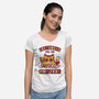 Leftovers Are For Quitters-Womens-V-Neck-Tee-kg07