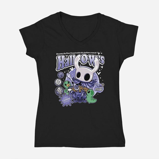 Hallows Crunch Cereal-Womens-V-Neck-Tee-demonigote