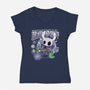 Hallows Crunch Cereal-Womens-V-Neck-Tee-demonigote