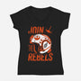 You Must Join-Womens-V-Neck-Tee-rondes