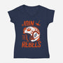 You Must Join-Womens-V-Neck-Tee-rondes